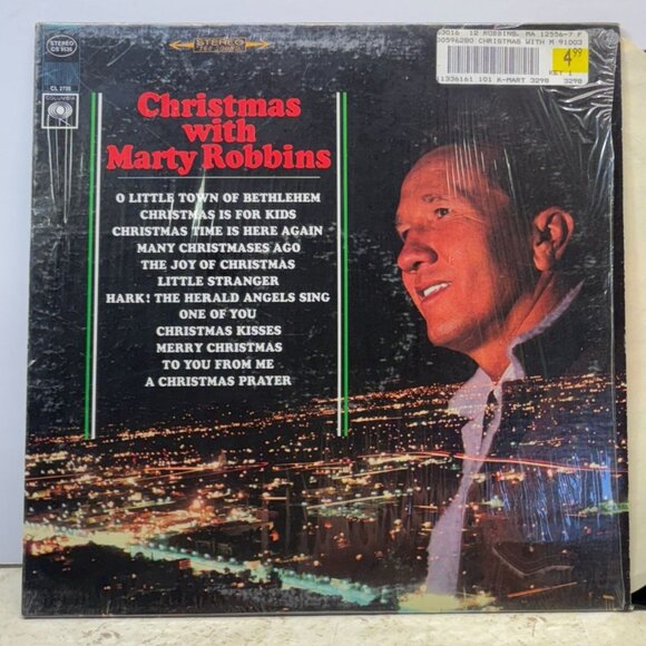 Christmas With Marty Robbins Country Vinyl LP Columbia CS 9535 In Shrink - Picture 1 of 6